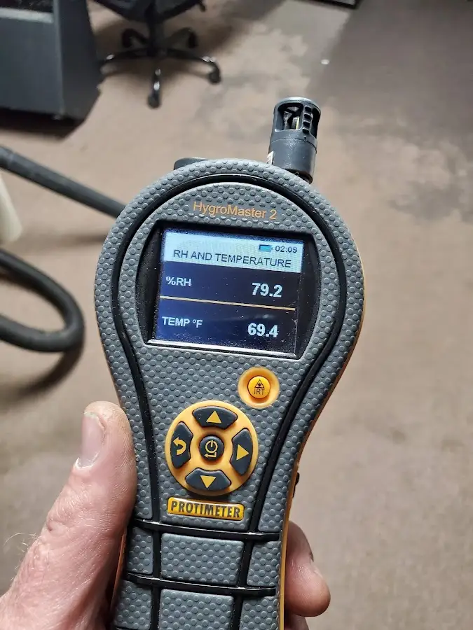 Moisture meter humidity assessment for Mold Remediation & Removal in White Marsh
